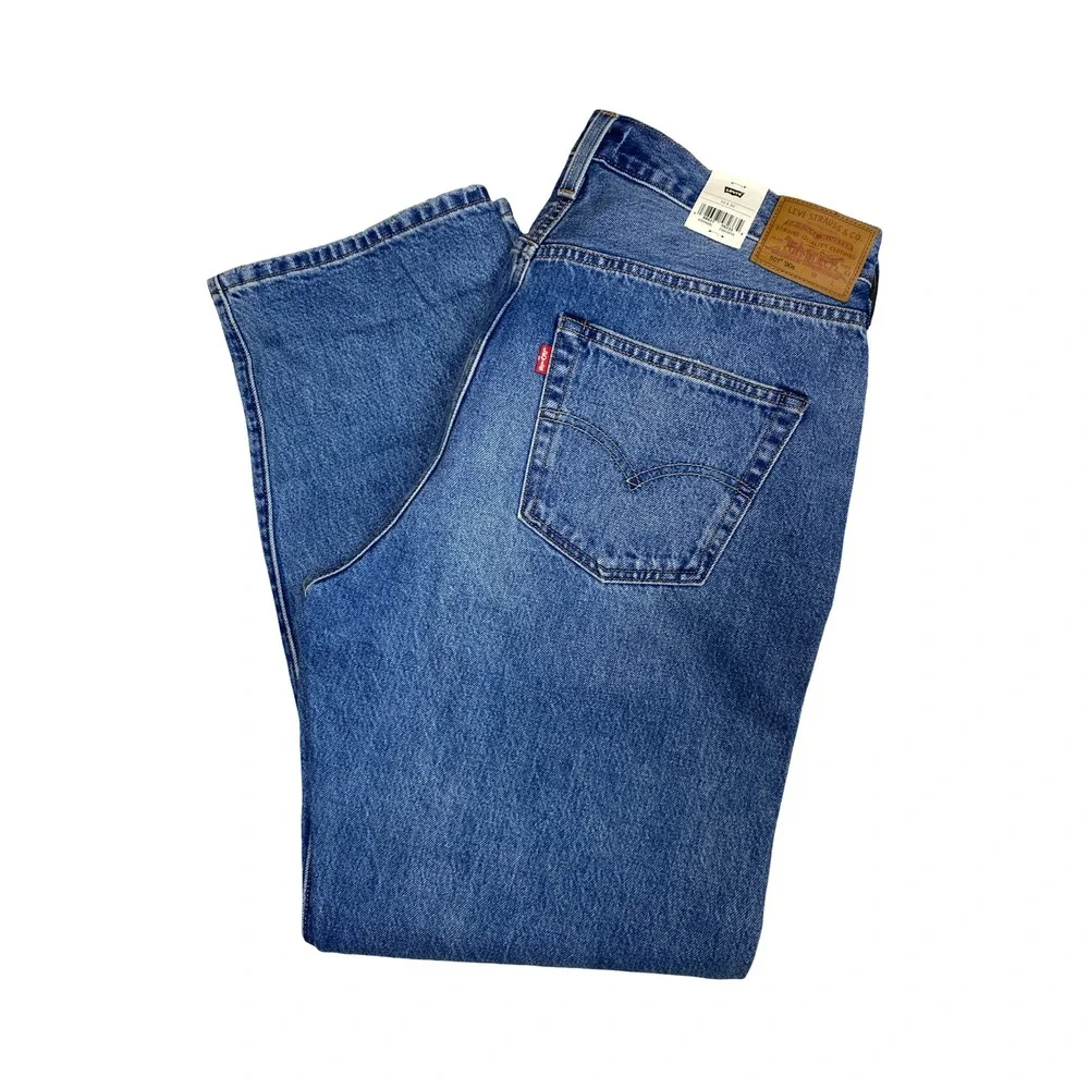 Levis 501 90s‎ Selvedge Denim Jeans Medium Wash Distressed A19590085 33x30